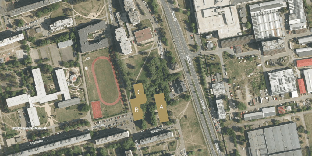 Mapa umístění Rezidence Kristian Hradec Králové